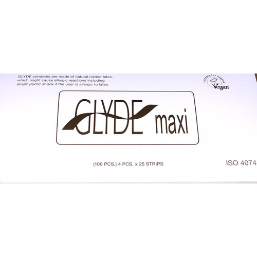 Glyde Condom Maxi  56Mm Bulk 100's