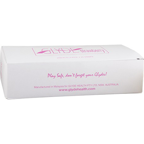 Glyde Condom - Strawberry/Pink 53mm Bulk 100's
