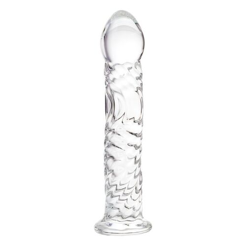 6" Clear Glass Dildo