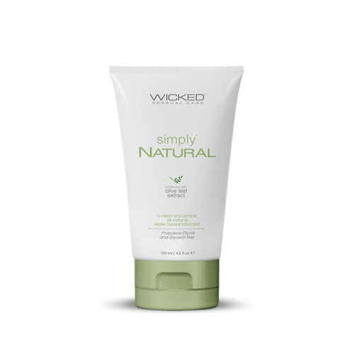 Wicked Simply Natural Water Based Lubricant - 120 ml (4 oz) Bottle