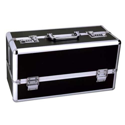 Lockable Vibrator  Case Large Black