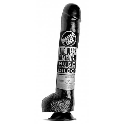 The Black Destroyer Huge 17" Dildo