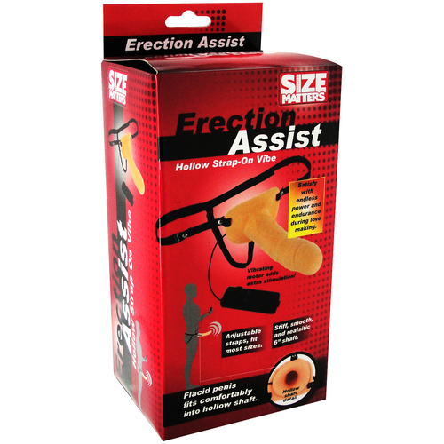 Erection Assist 6.5" Hollow Strap on