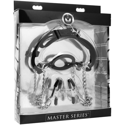 O-Ring Gag + Nipple Clamps