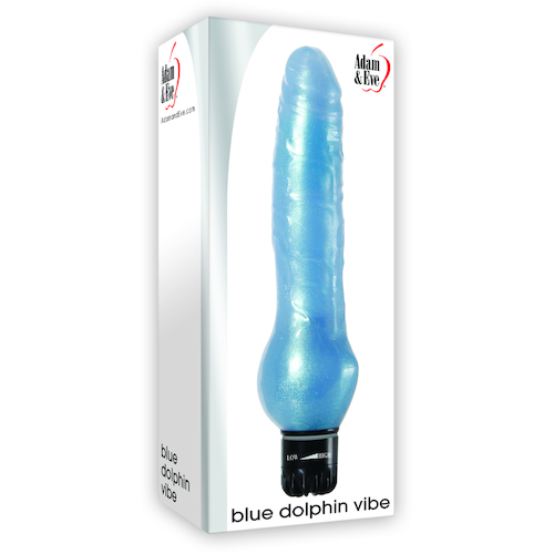 8.5" Blue Dolphin Vibrator