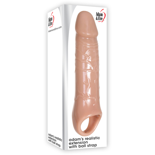 9" Realistic Penis Sleeve + Strap