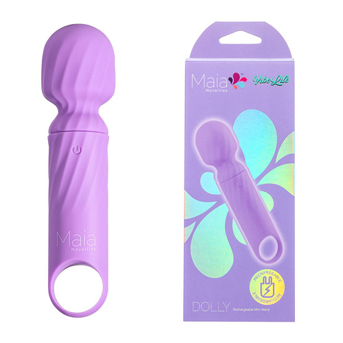 Maia DOLLY - Purple Purple 12.7 cm USB Rechargeable Massage Wand