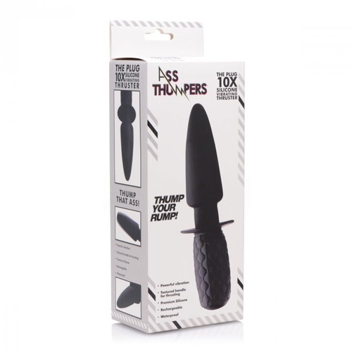 7" Thrusting Butt Plug + Handle