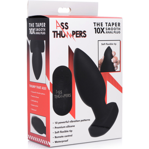 Taper Vibrating Butt Plug + Remote