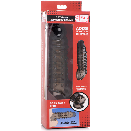 Penis Enhancer Sleeve 1.5" - Smoke