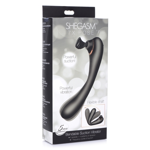INMI Shegasm 7X Pose Bendable Suction Vibrator