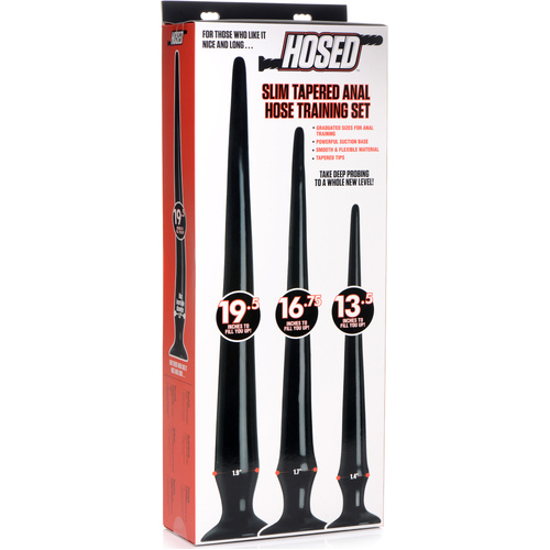 Slim Tapered Anal Hose Training Set