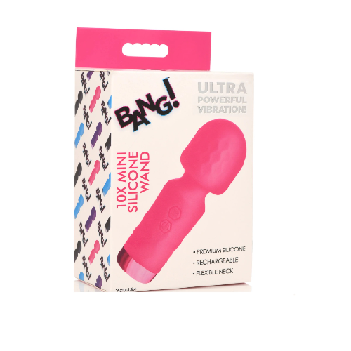BANG! 10X Mini Silicone Wand -  Pink