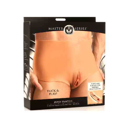 Pussy Panties Silicone Vagina + Ass Panties Medium