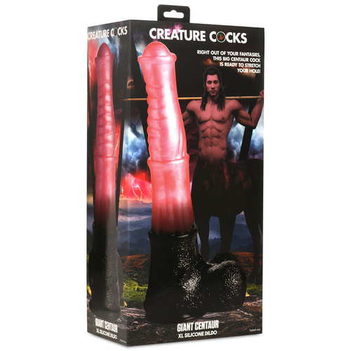 Giant Centaur Pink/Black 35.5 cm Fantasy Dildo