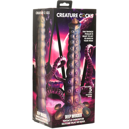 Deep Invader Multi-Coloured 22.9 cm Ovipositor Fantasy Dildo