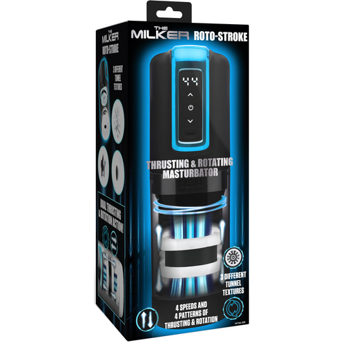 Lovebotz The Milker Roto Stroke Usb Rechargeable Thrusting & Rotating Male Masturbator
