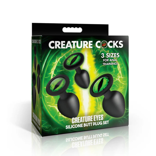 Creature Cocks Creature Eyes Silicone Butt Plug Set