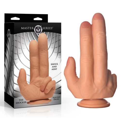 Master Series The Shocker Flesh 20.8 cm Finger Dildo