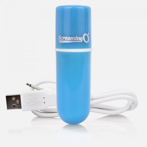 Charged Vooom Rechargeable Bullet Vibe  - Blue Single