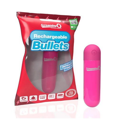 Screaming O Rechargeable Bullets - Pink