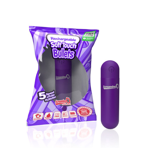 Screaming O Soft Touch Rechargeable Bullets - Purple