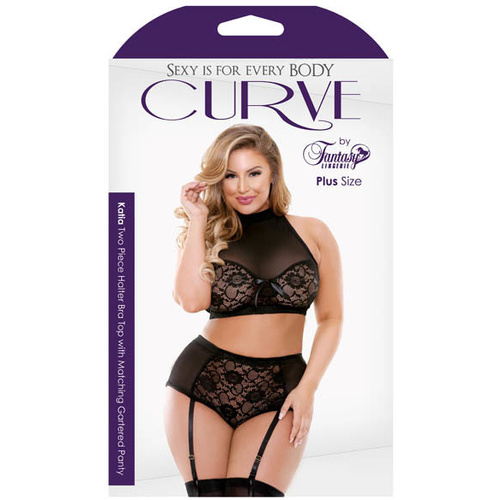 Top/Matching Gartered Panty 1X/2X 