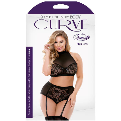  Bra Top/Gartered Panty 3X/4X 