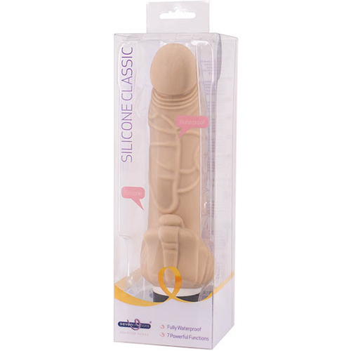 7.5" Silicone Classic Vibrating Cock