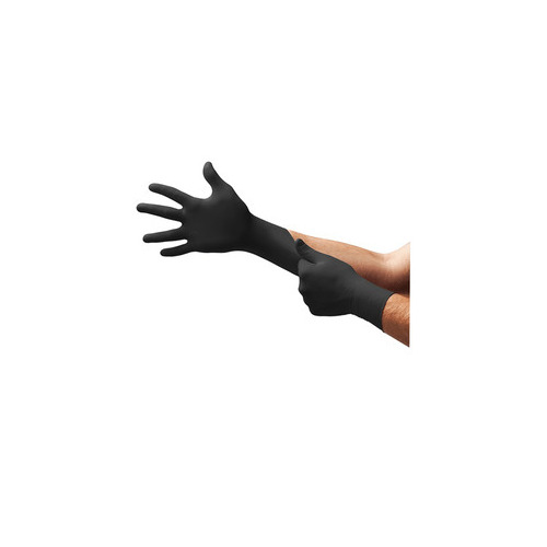 Nitrile Latex Gloves x100 Black Small