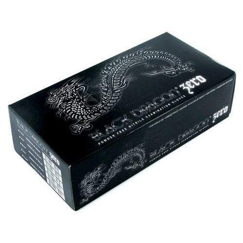 Nitrile Latex Gloves x100 Black Medium