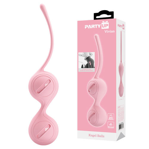 Party Up VIVIAN Kegel Balls - Pink Pink Kegel Balls