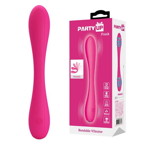 Party Up FRANK Bendable Vibe - Pink Pink 17.1 cm Bendable Vibrator
