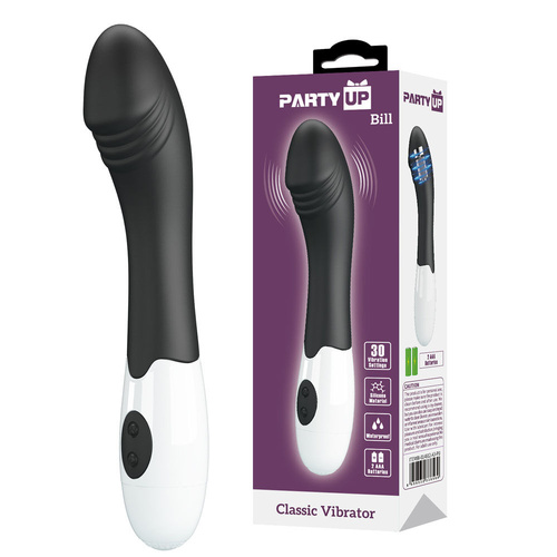 Party Up BILL Classic Vibe - Black Black 19 cm Vibrator