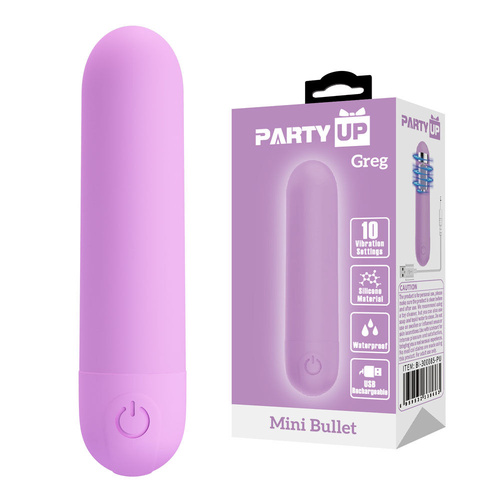 Party Up GREG Mini Bullet - Purple Purple 8 cm USB Rechargeable Bullet