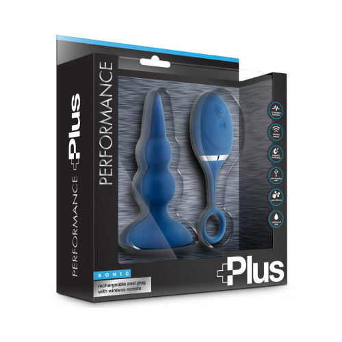 Sonic Blue 5'' Vibrating Butt Plug