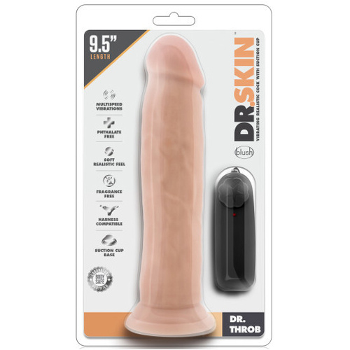 9.5" Dr. Throb Vibrating Cock