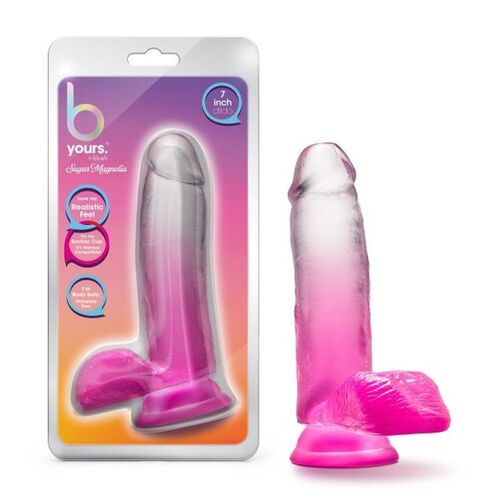 B Yours Sugar Magnolia Dildo Fuchsia 5"