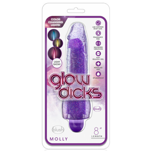 8'' Light-Up Jelly Vibrator