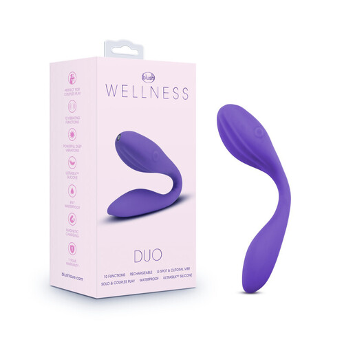 Wellness Duo - Purple Purple USB Rechargeable Couples Vibrator