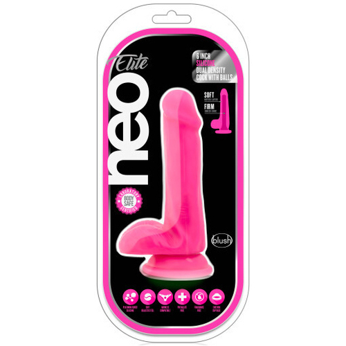 6" Dual Density Cock + Balls