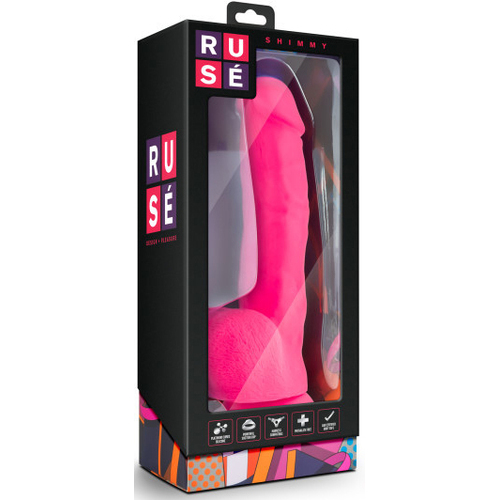 6" Hot Pink Cock + Balls