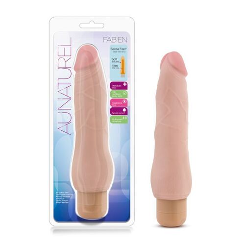 9" Natural Vibrating Cock