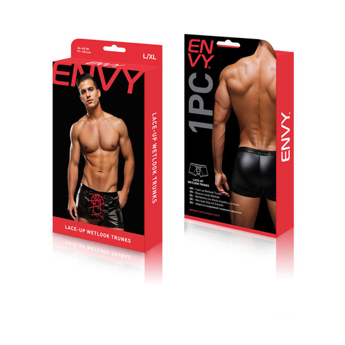 Envy Lace-Up Wetlook Trunks L/XL