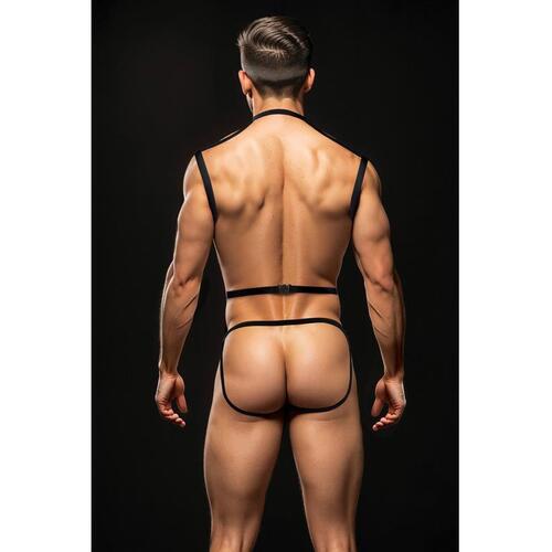 Envy 3Pc Wetlook Chest Harness-L/XL