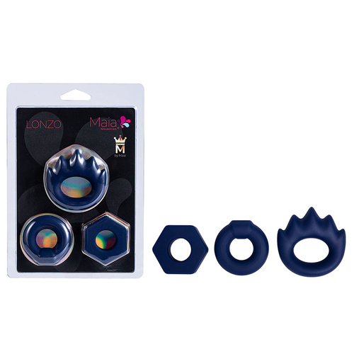 Maia Lonzo  Silicone Cock Rings Set Of 3