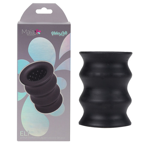 Maia ELI Black 10 cm Stroker Sleeve