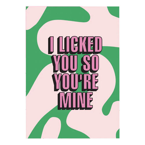 I Licked You So You're Mine Card 5pkt