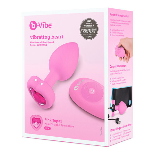 Medium Vibrating Jewelled Butt Plug