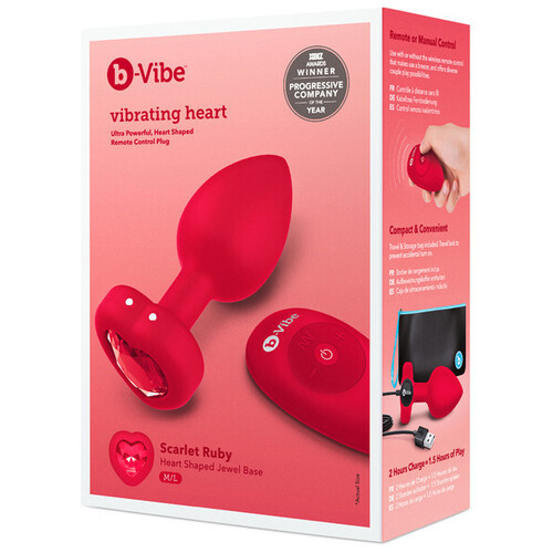 Medium Vibrating Jewelled Butt Plug